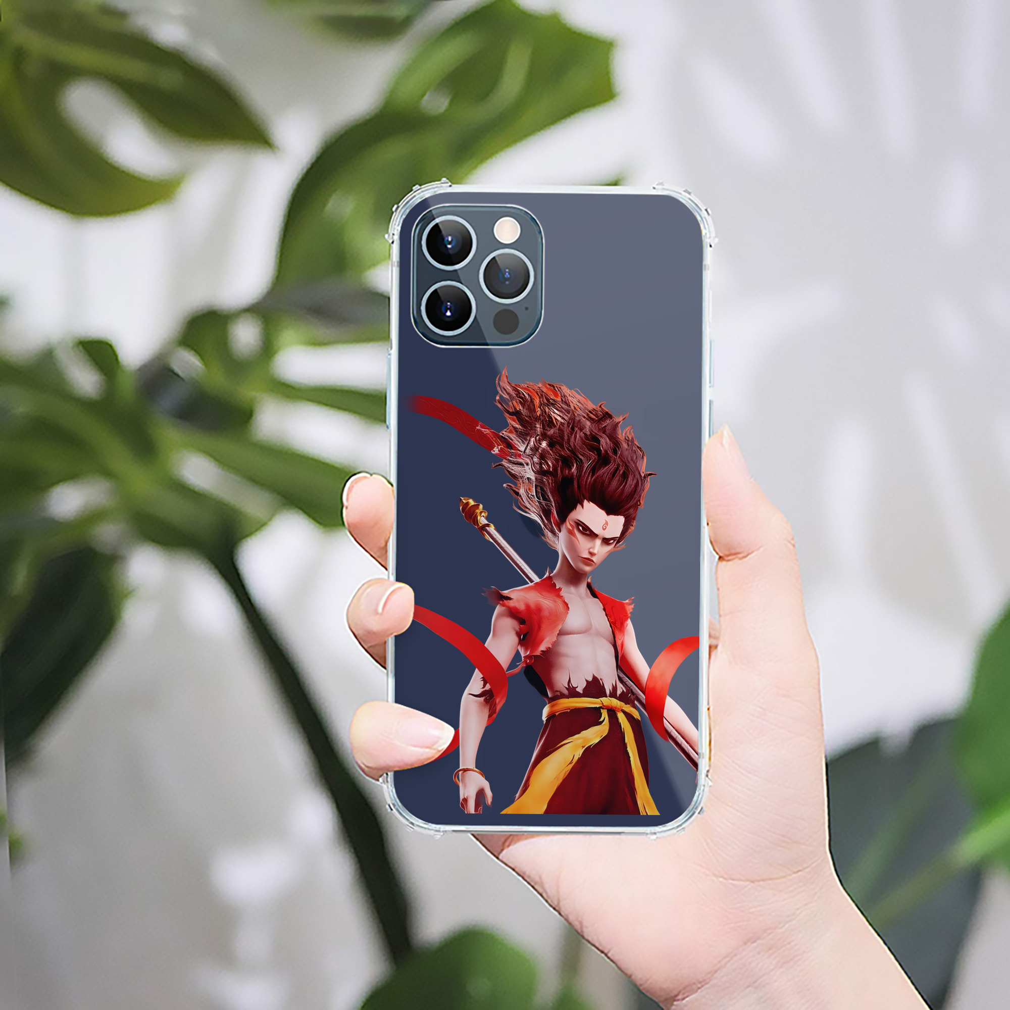 （画像用） Ne Zha 2 ナタ 魔童の大暴れ 【iPhone 12シリーズ対応】透明スマホケース（クリアソフトケース）